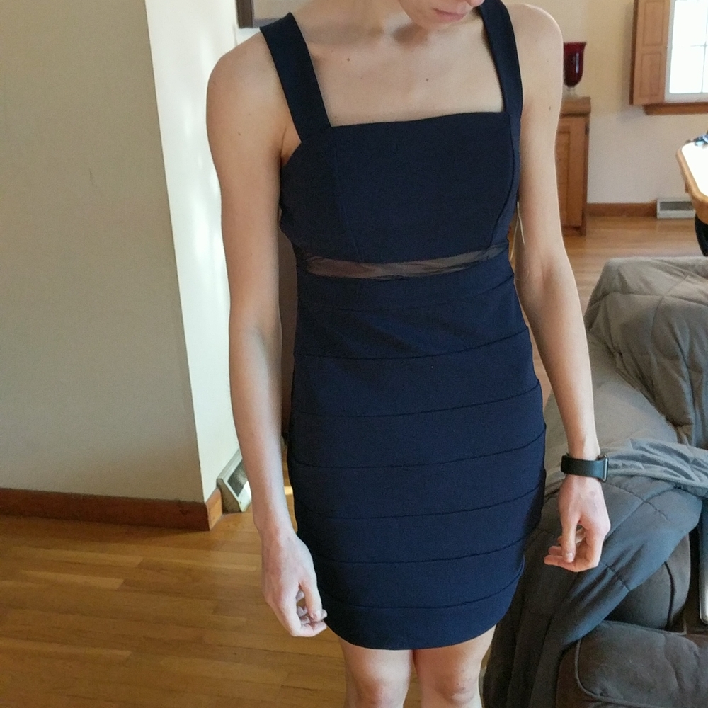 Navy blue cocktail dress